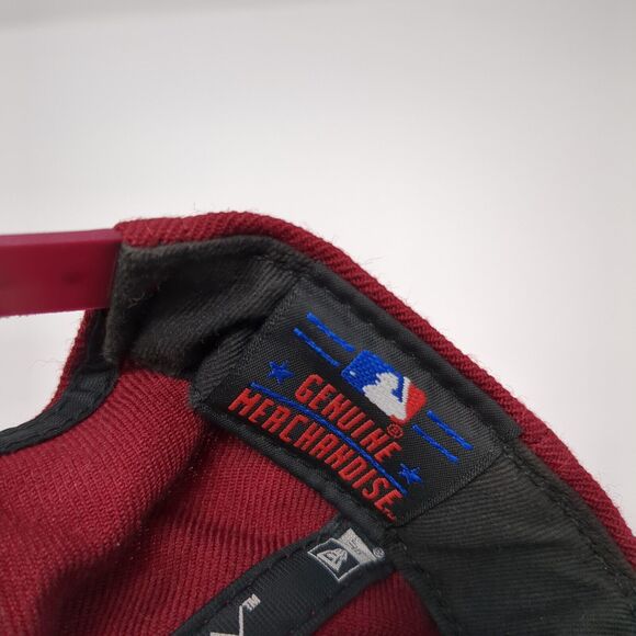 New Era 9Fifty LA Los Angeles Dodgers Snapback Hat Red OSFA MLB Embroidered Logo - Picture 9 of 10